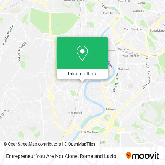 Entrepreneur You Are Not Alone map