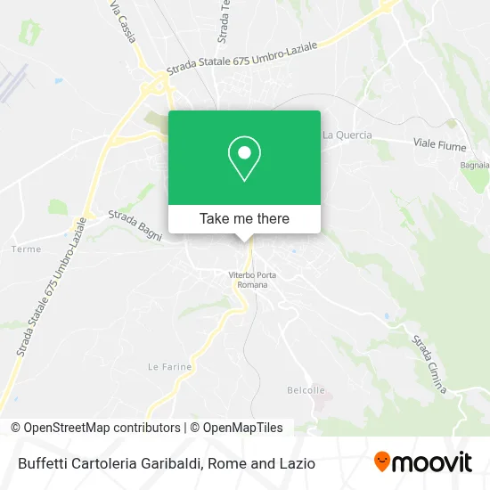 Buffetti Cartoleria Garibaldi map