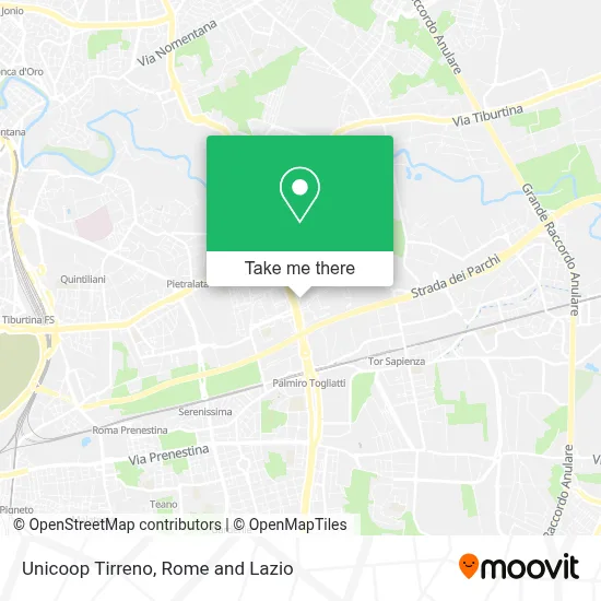 Unicoop Tirreno map