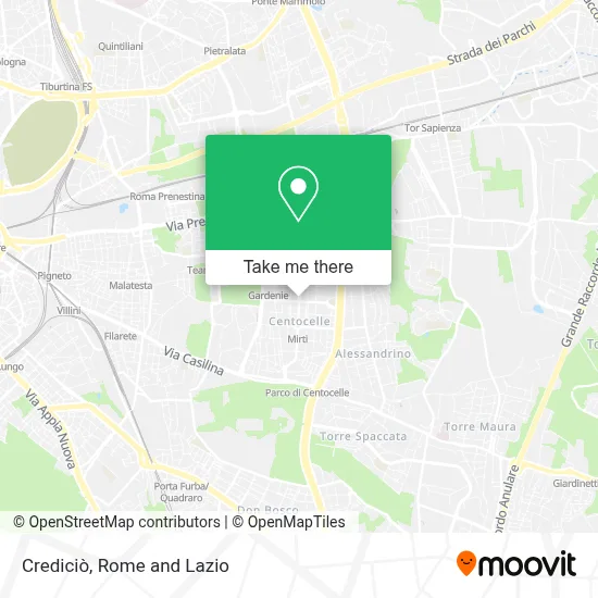 Crediciò map