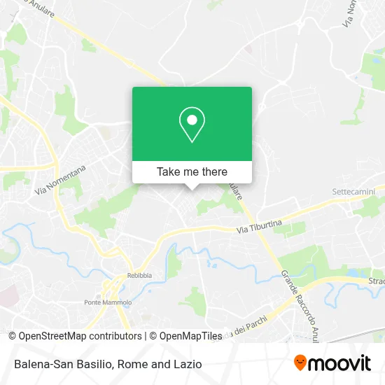 Balena-San Basilio map