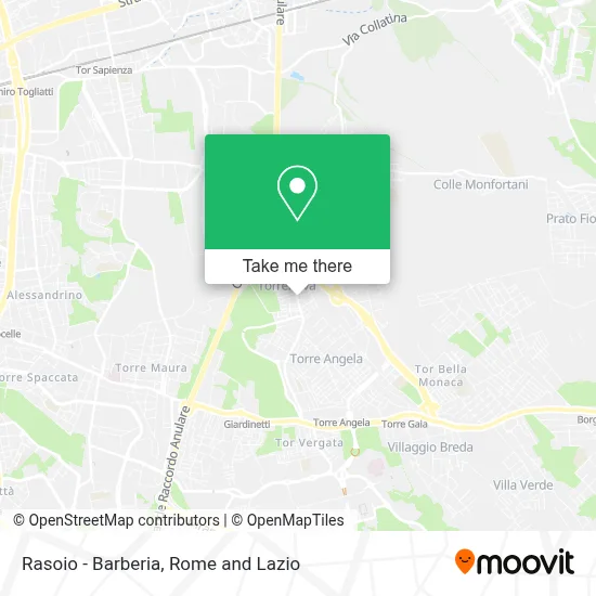 Rasoio - Barberia map