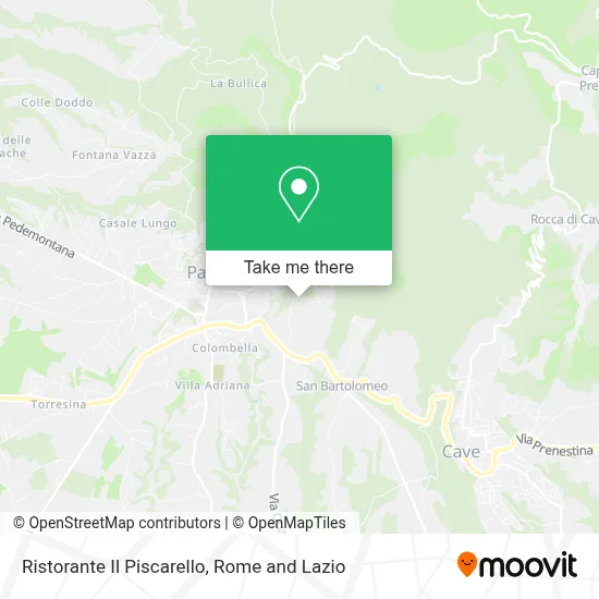 Ristorante Il Piscarello map
