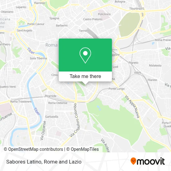Sabores Latino map