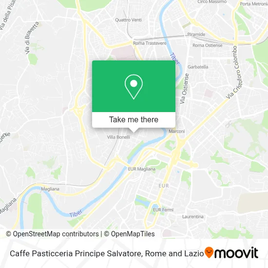 Caffe Pasticceria Principe Salvatore map