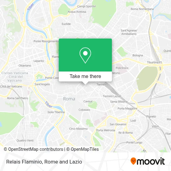Relais Flaminio map