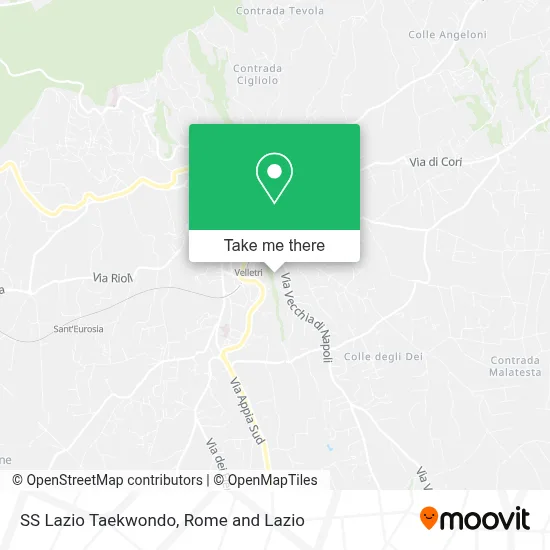 SS Lazio Taekwondo map