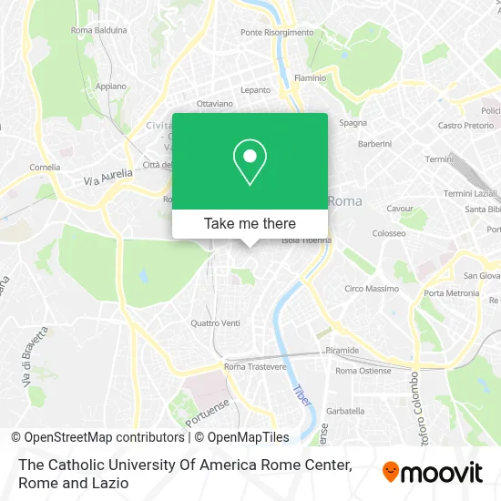 The Catholic University Of America Rome Center map