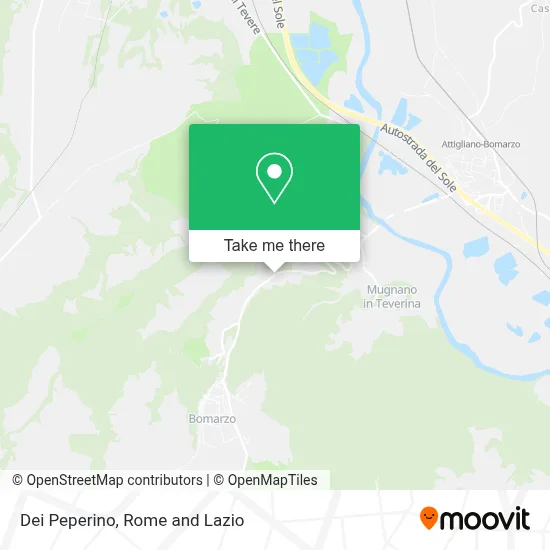 Dei Peperino map