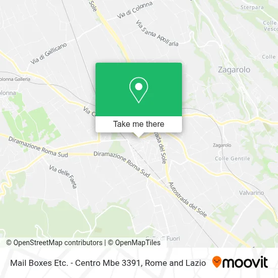 Mail Boxes Etc. - Centro Mbe 3391 map