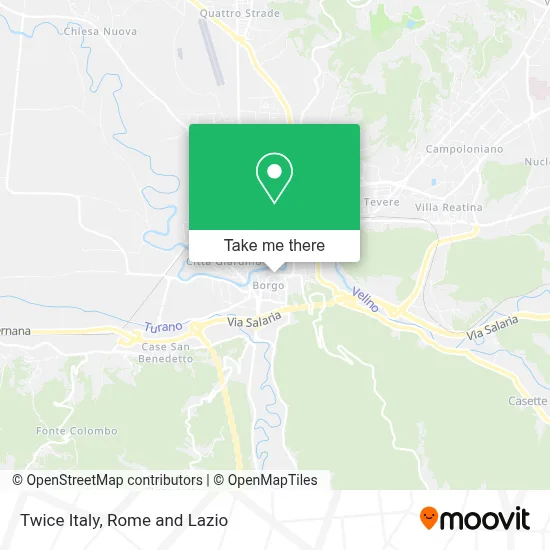 Twice Italy map