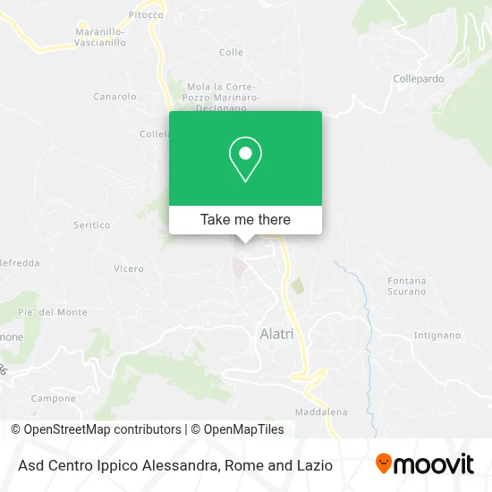 Asd Centro Ippico Alessandra map