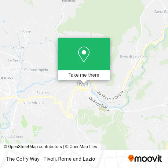 The Coffy Way - Tivoli map