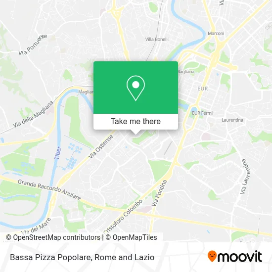 Bassa Pizza Popolare map