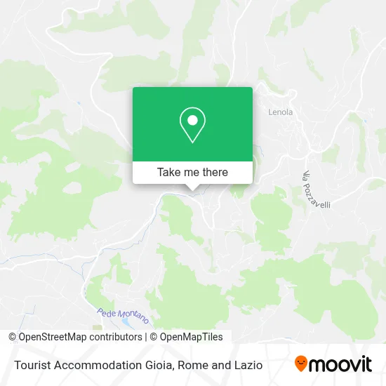 Tourist Accommodation Gioia map