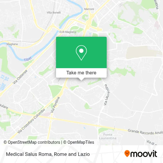 Medical Salus Roma map