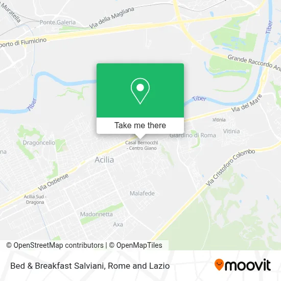 Bed & Breakfast Salviani map