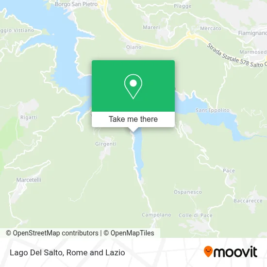 Lago Del Salto map