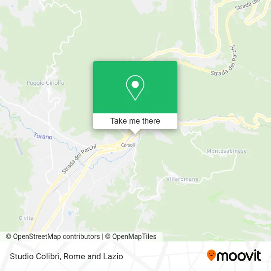 Studio Colibrì map