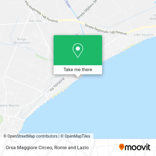 Orsa Maggiore Circeo map