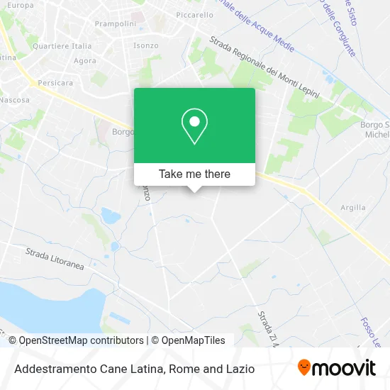 Addestramento Cane Latina map