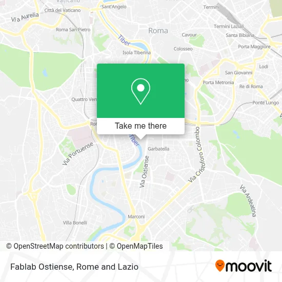 Fablab Ostiense map