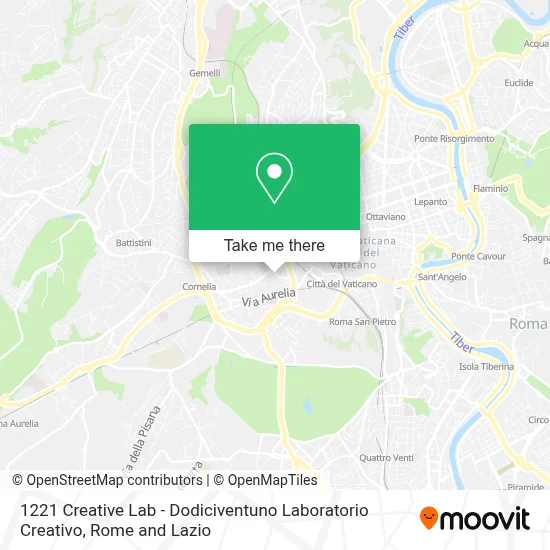 1221 Creative Lab - Dodiciventuno Laboratorio Creativo map