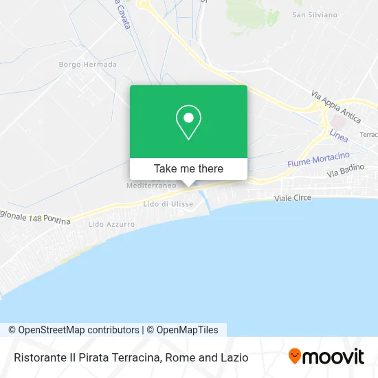 Ristorante Il Pirata Terracina map