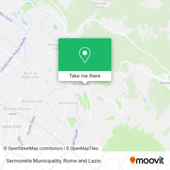 Sermoneta Municipality map