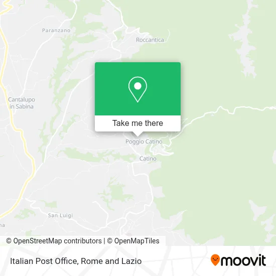Italian Post Office map