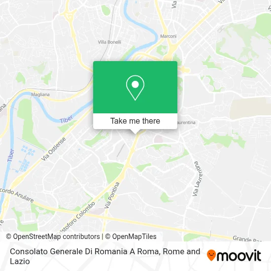 Consolato Generale Di Romania A Roma map
