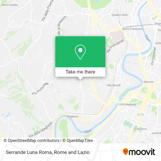Serrande Luna Roma map