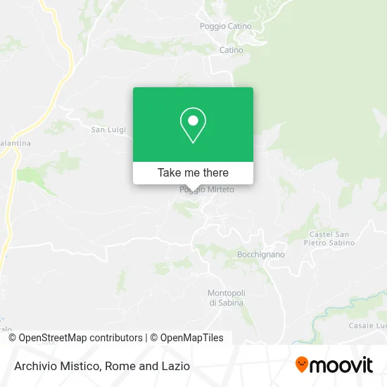 Archivio Mistico map