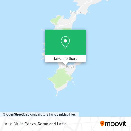 Villa Giulia Ponza map