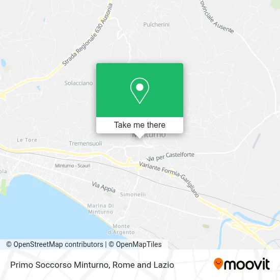 Primo Soccorso Minturno map