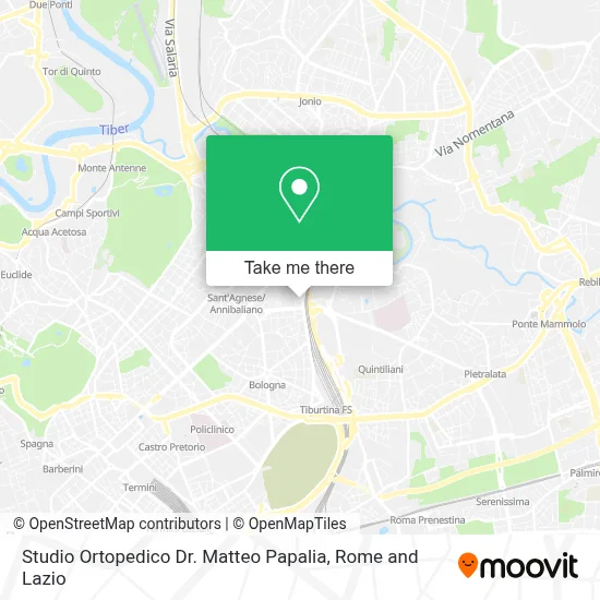 Studio Ortopedico Dr. Matteo Papalia map