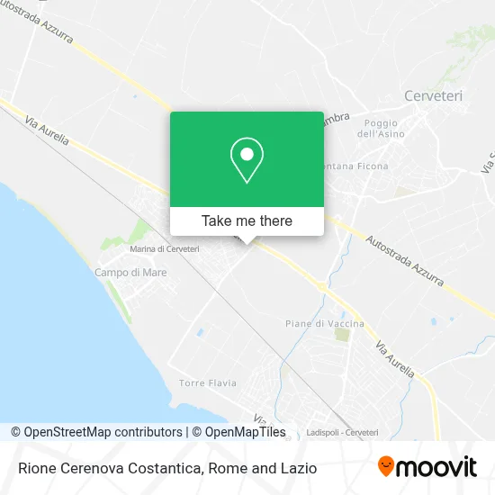 Rione Cerenova Costantica map