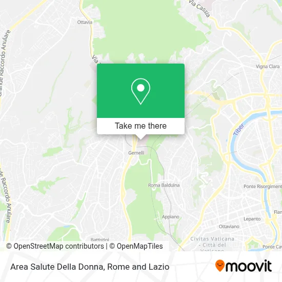 Area Salute Della Donna map