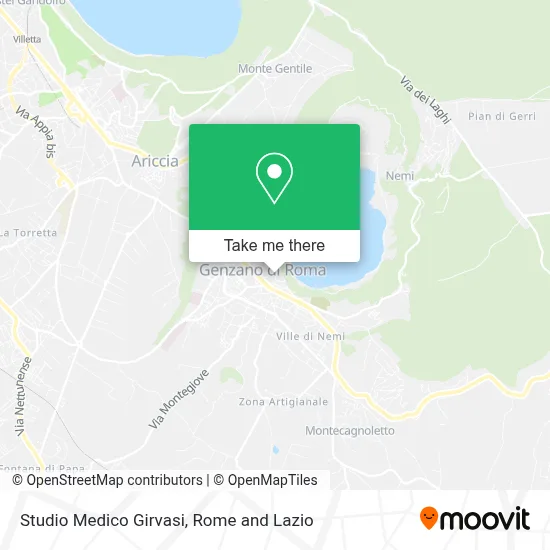 Studio Medico Girvasi map