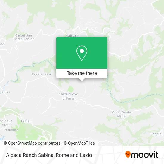 Alpaca Ranch Sabina map