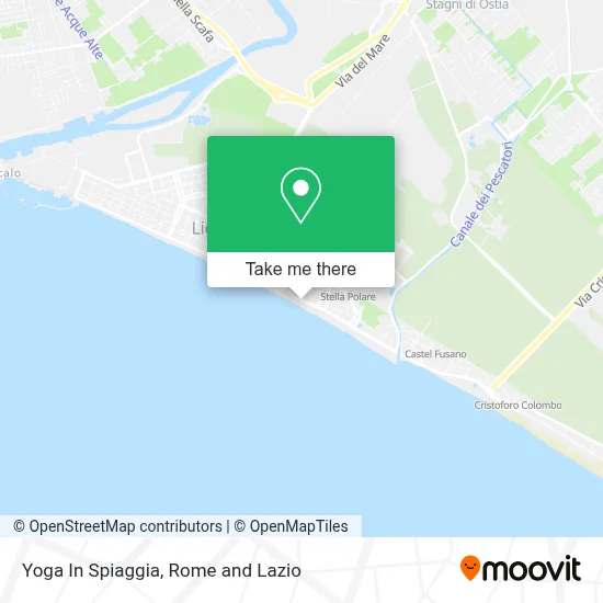 Yoga In Spiaggia map