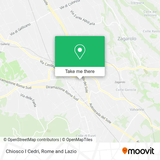 Chiosco I Cedri map