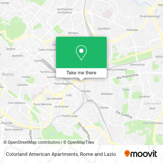 Colorland American Apartments map
