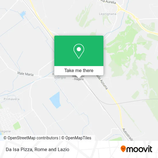 Da Isa Pizza map