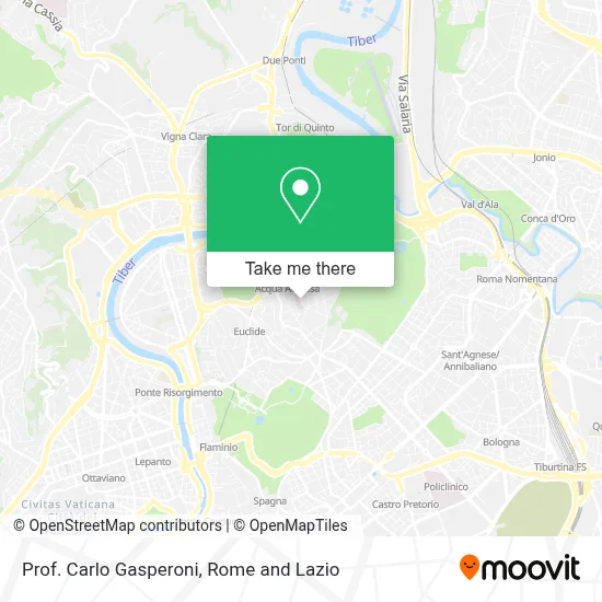 Prof. Carlo Gasperoni map