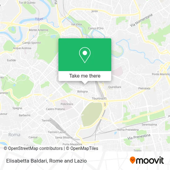 Elisabetta Baldari map