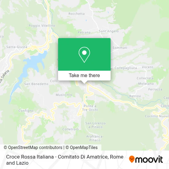 Croce Rossa Italiana - Comitato Di Amatrice map