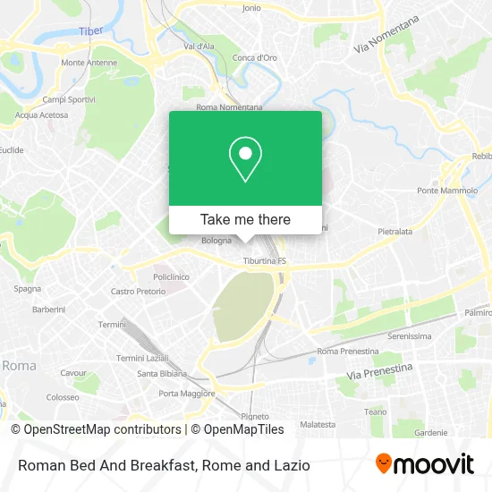 Roman Bed And Breakfast map