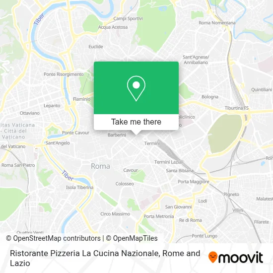 Ristorante Pizzeria La Cucina Nazionale map