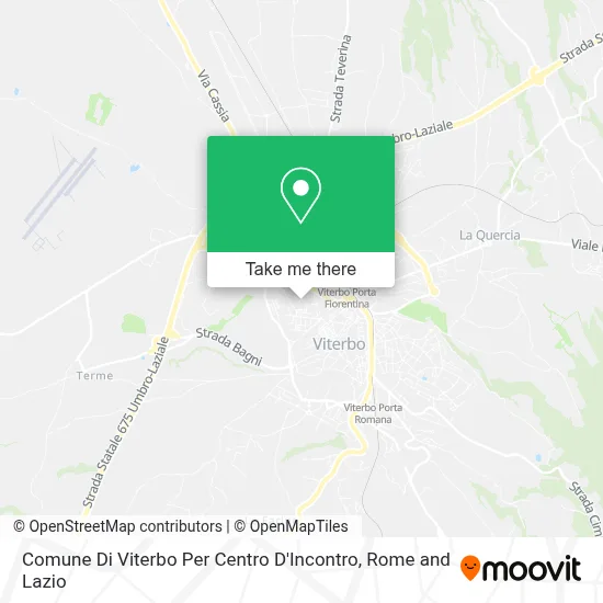 Comune Di Viterbo Per Centro D'Incontro map